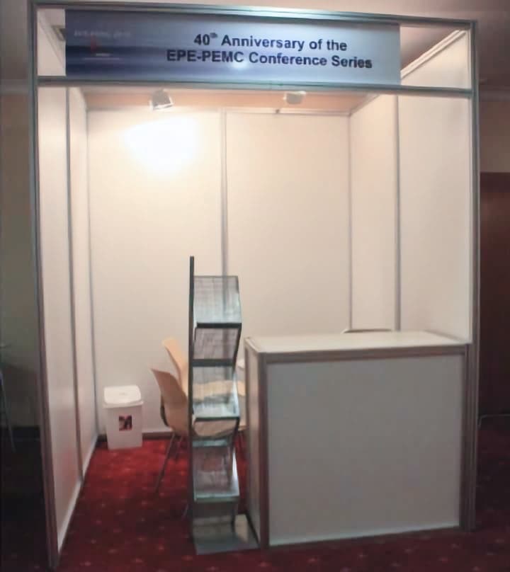Standard exhibition booth setup